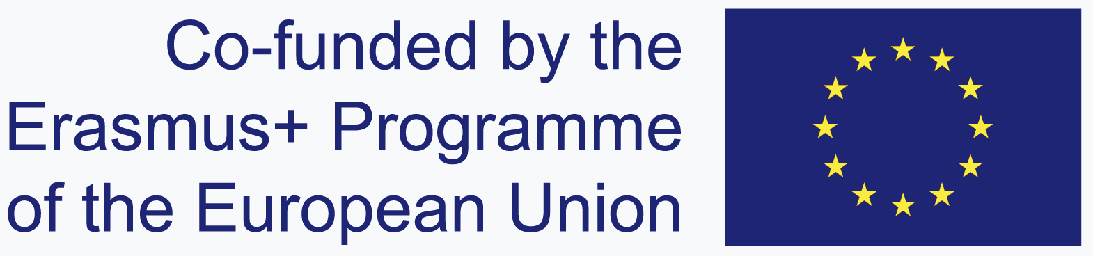 Erasmus+ logo with text:
"Co-funded by the Erasmus+ Programme of the European Union"